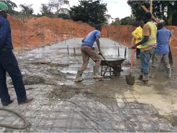 Photo of Pouring concrete