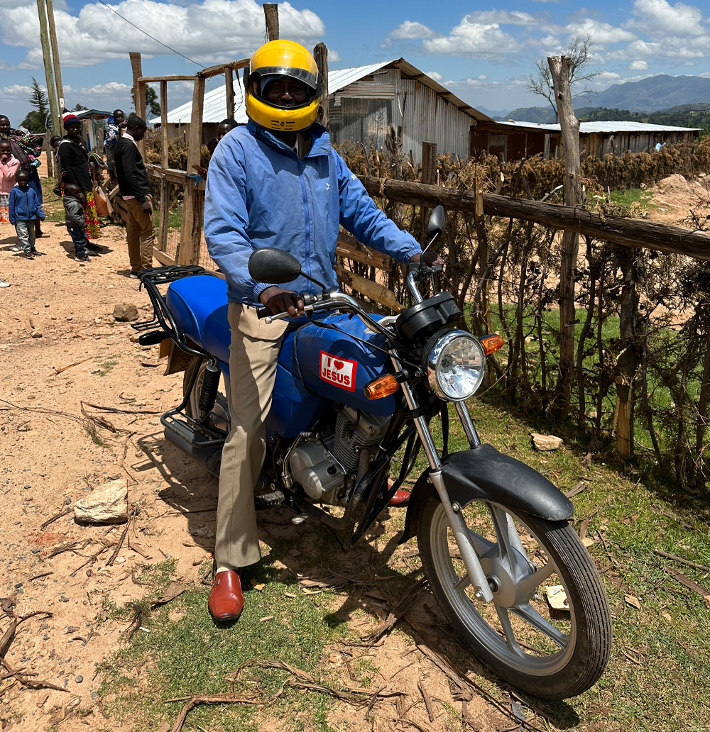 Photo of man on a motorcycle