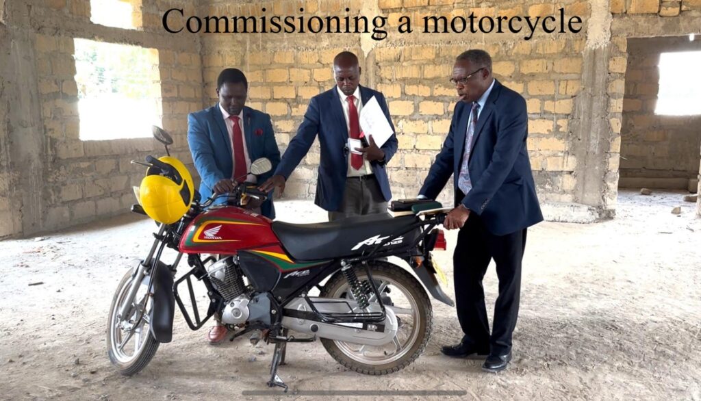 Commissioning a motorcycle